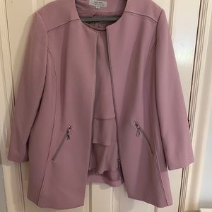 Stunning blush jacket and blouse set